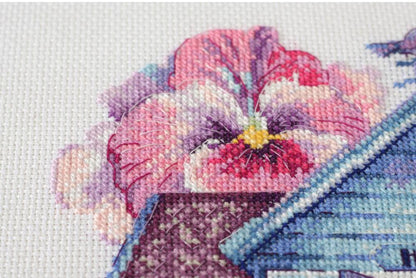 Counted Cross stitch kit "Violet House" DIY by Abris Art