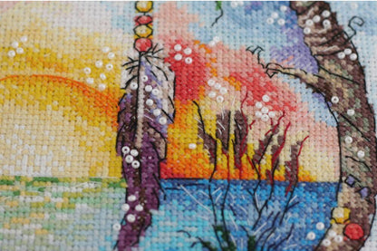 Counted Cross stitch kit "Sunny paradise" DIY by Abris Art