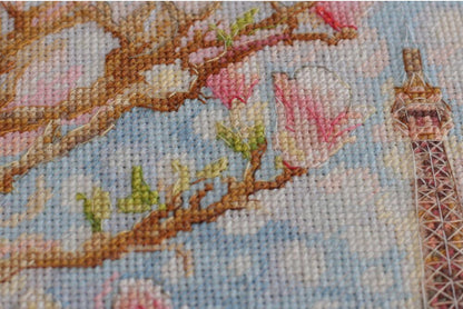 Counted Cross stitch kit "Morning in Paris" DIY by Abris Art