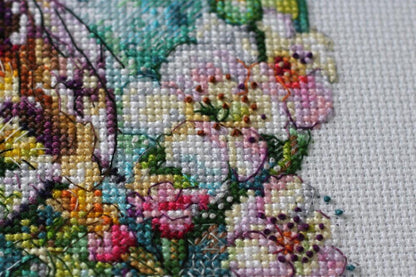 Counted Cross stitch kit "Caramel Cobweb" DIY by Abris Art