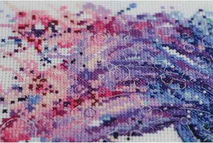 Counted Cross stitch kit "Rainbow fish" DIY by Abris Art