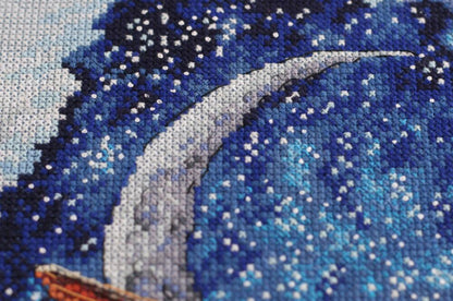 Counted Cross stitch kit "Above the clouds" DIY by Abris Art