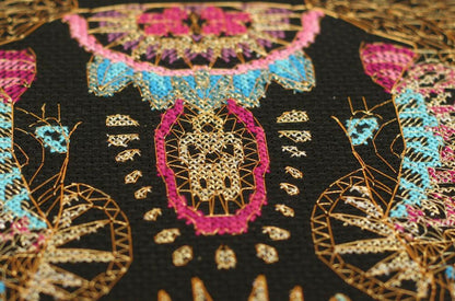 Counted Cross stitch kit "Gold elephants" DIY by Abris Art