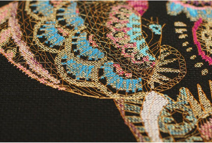 Counted Cross stitch kit "Gold elephants" DIY by Abris Art