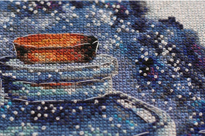 Counted Cross stitch kit "Moon for lovers" DIY by Abris Art