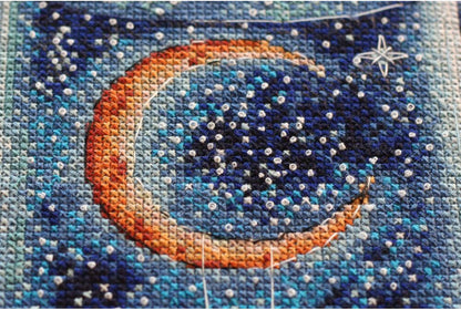 Counted Cross stitch kit "Moon for lovers" DIY by Abris Art