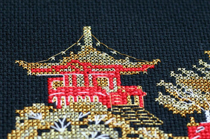 Counted Cross stitch kit "Japan" DIY by Abris Art