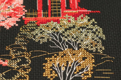 Counted Cross stitch kit "Japan" DIY by Abris Art
