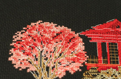 Counted Cross stitch kit "Japan" DIY by Abris Art