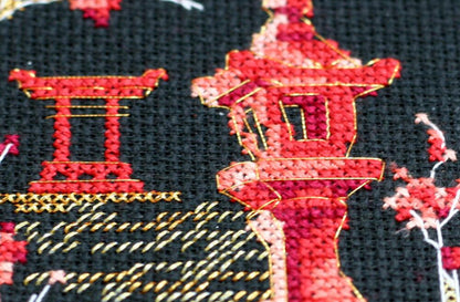 Counted Cross stitch kit "Japan" DIY by Abris Art
