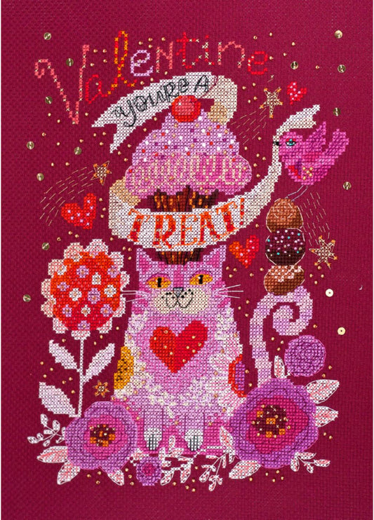 Counted Cross stitch kit Cat DIY Abris Art