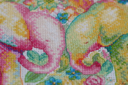 Counted Cross stitch kit "Elephants" DIY by Abris Art