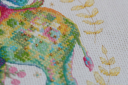 Counted Cross stitch kit "Elephants" DIY by Abris Art