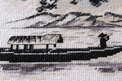 Counted Cross stitch kit "In Sunset Rays" DIY by Abris Art