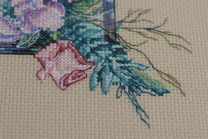 Counted Cross stitch kit "Flower lantern" DIY by Abris Art