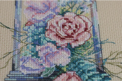 Counted Cross stitch kit "Flower lantern" DIY by Abris Art