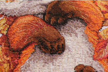 Counted Cross stitch kit "First Autumn" DIY by Abris Art