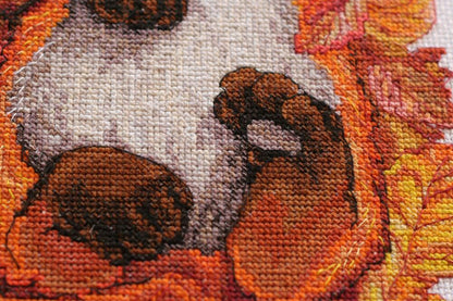 Counted Cross stitch kit "First Autumn" DIY by Abris Art