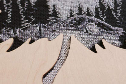 Counted Cross stitch kit "In the Mountains" DIY by Abris Art