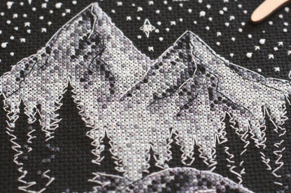 Counted Cross stitch kit "In the Mountains" DIY by Abris Art