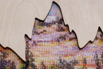 Counted Cross stitch kit "Lavender Fields" DIY by Abris Art