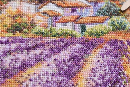 Counted Cross stitch kit "Lavender Fields" DIY by Abris Art