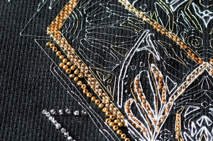 Embroidery kit Cross stitch kit "Night Butterfly" DIY by Abris Art