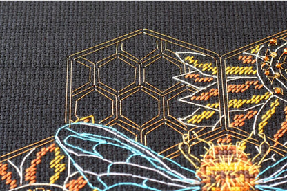 Counted Cross stitch kit "Bee paradise" DIY by Abris Art
