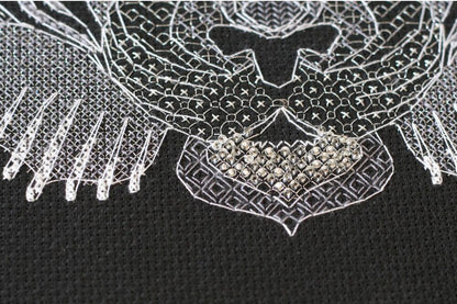 Embroidery kit "White tiger" DIY by Abris Art