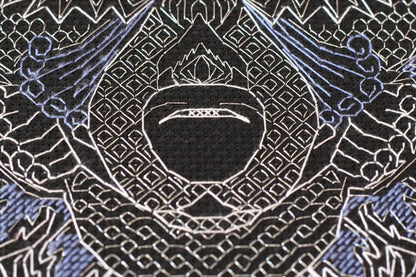Embroidery kit "Silver wolf" DIY by Abris Art