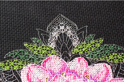 Counted Cross stitch kit "Lotus" DIY by Abris Art