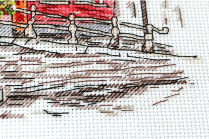 Counted Cross stitch kit "Colorful Town" DIY by Abris Art