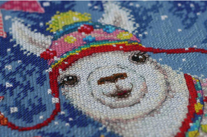 Counted Cross stitch kit "Llama" DIY by Abris Art