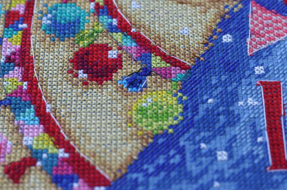 Counted Cross stitch kit "Llama" DIY by Abris Art