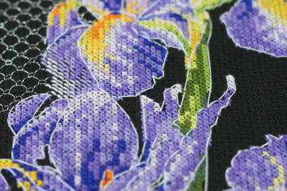 Counted Cross stitch kit "Japanese Irises" DIY by Abris Art