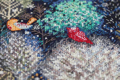 Counted Cross stitch kit "In the winter forest" DIY by Abris Art
