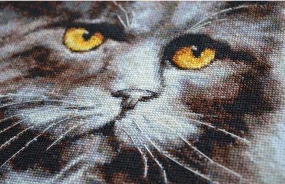 Counted Cross Stitch Kit "Cat" DIY by Abris Art
