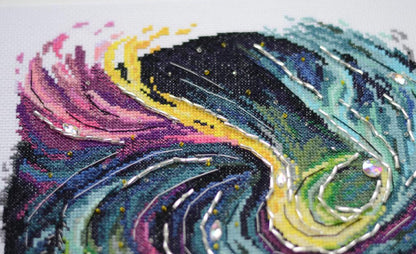 Counted Cross Stitch Kit "Radiance of the Night" DIY by Abris Art