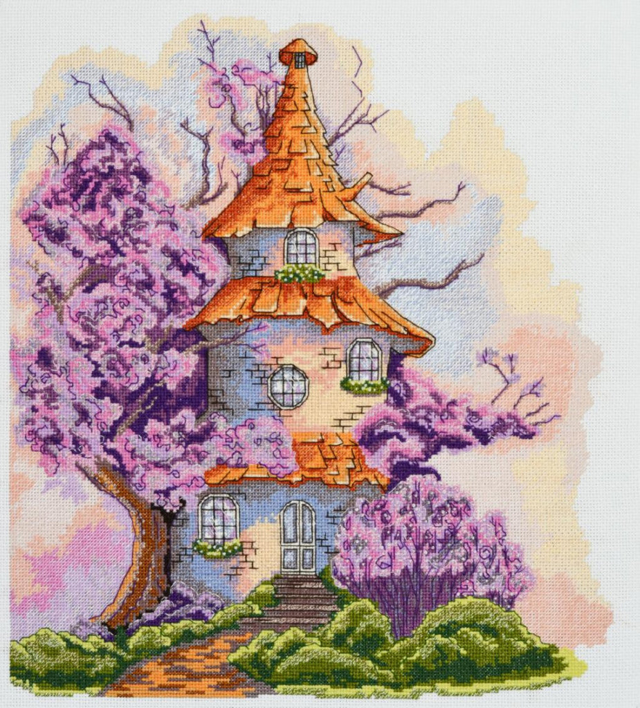 Counted Cross Stitch Kit Fairy house DIY Abris Art