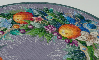 Counted Cross Stitch Kit "Flower wreath" DIY by Abris Art