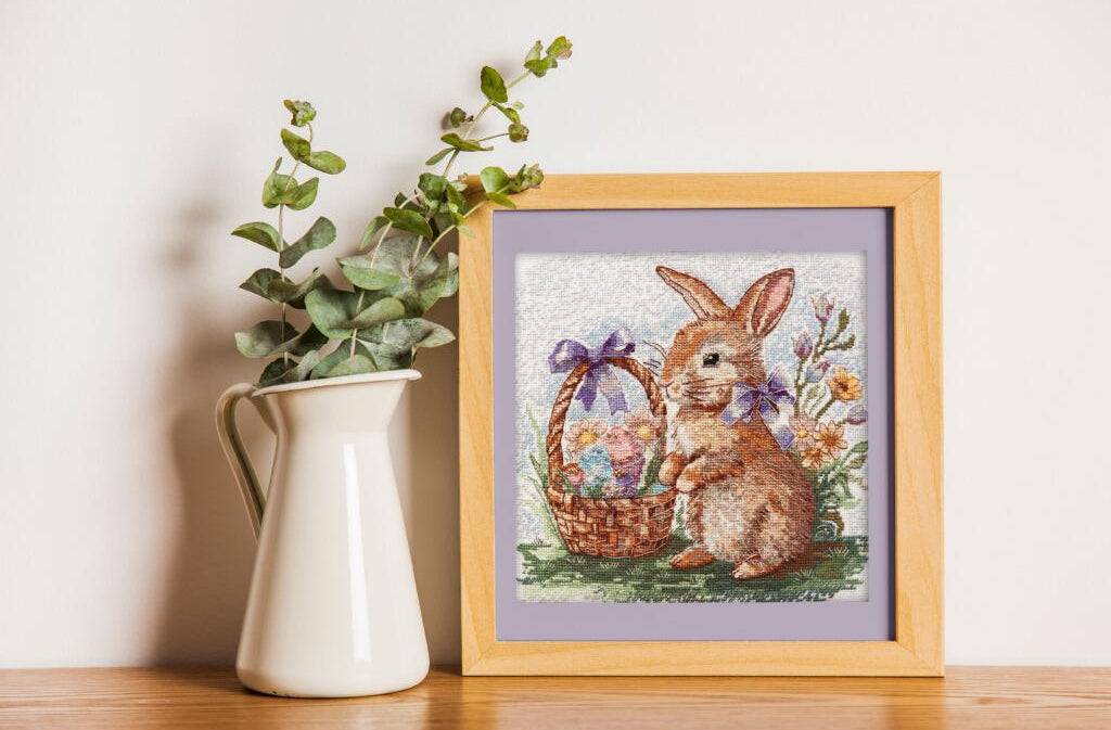 Counted Cross Stitch Kit "Easter bunny" DIY by Abris Art