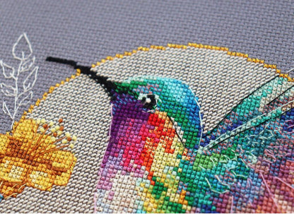Counted Cross Stitch Kit "Bird of paradise" DIY by Abris Art