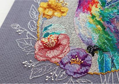 Counted Cross Stitch Kit "Bird of paradise" DIY by Abris Art