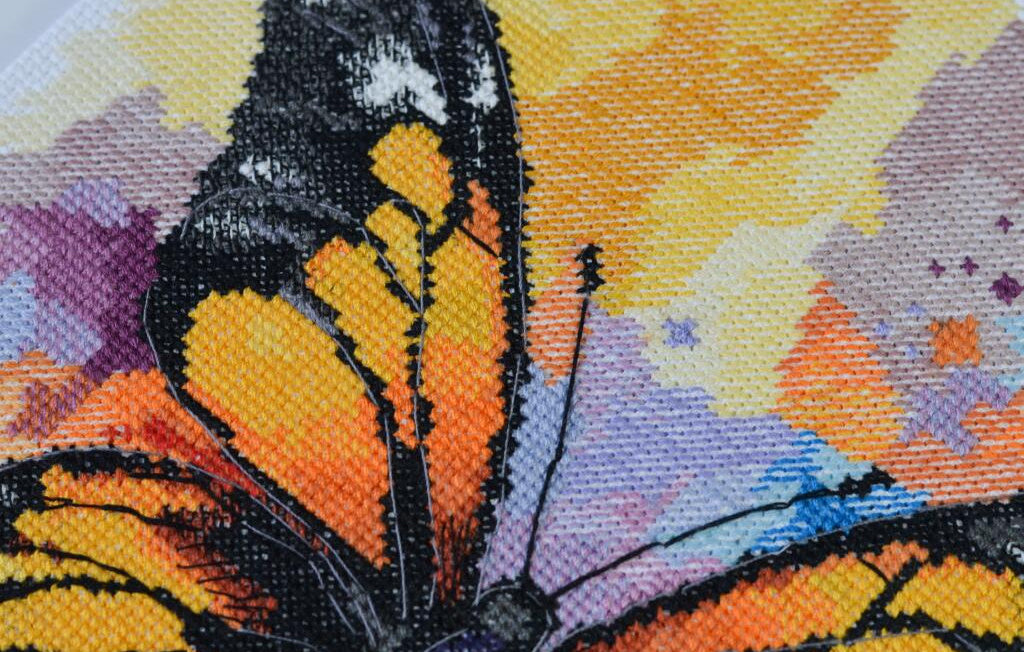 Counted Cross Stitch Kit Butterfly DIY Abris Art