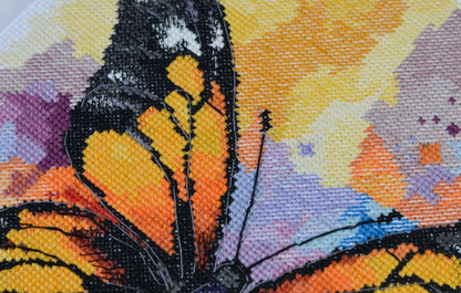 Counted Cross Stitch Kit "Butterfly" DIY by Abris Art