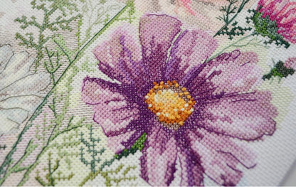 Counted Cross Stitch Kit "Summer flower" DIY by Abris Art