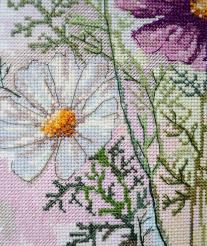 Counted Cross Stitch Kit "Summer flower" DIY by Abris Art