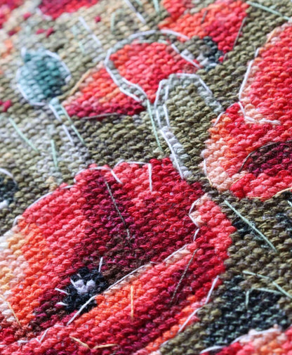 Counted Cross Stitch Kit "Poppies at Sunset" DIY by Abris Art