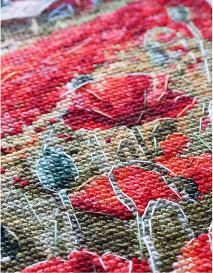 Counted Cross Stitch Kit "Poppies at Sunset" DIY by Abris Art