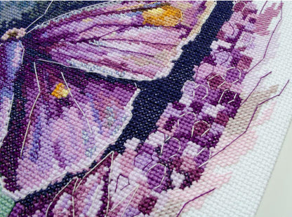 Counted Cross Stitch Kit "Butterfly" DIY by Abris Art